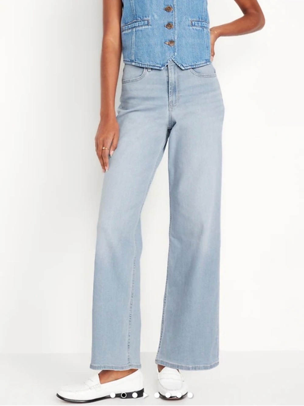 Old navy NWT Light Blue Wide-Leg High-Rise Jeans